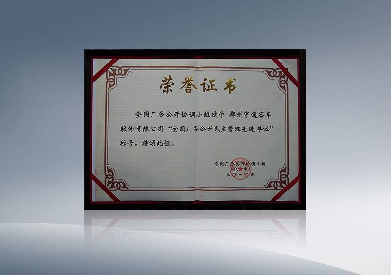 2013年度全国厂务公开先进单位奖牌 (2)